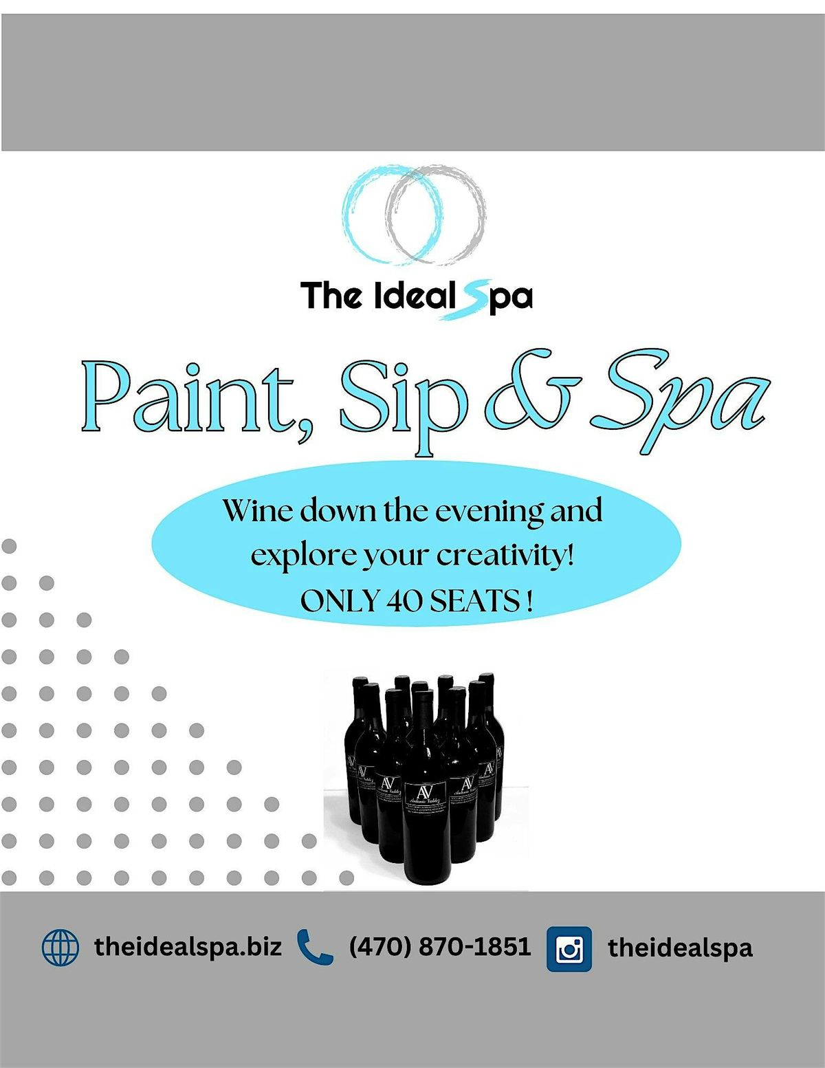 The Ideal Spa presents: Paint, Sip  & Spa