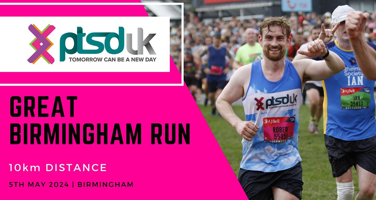 2024 Great Birmingham 10km Run to support PTSD UK