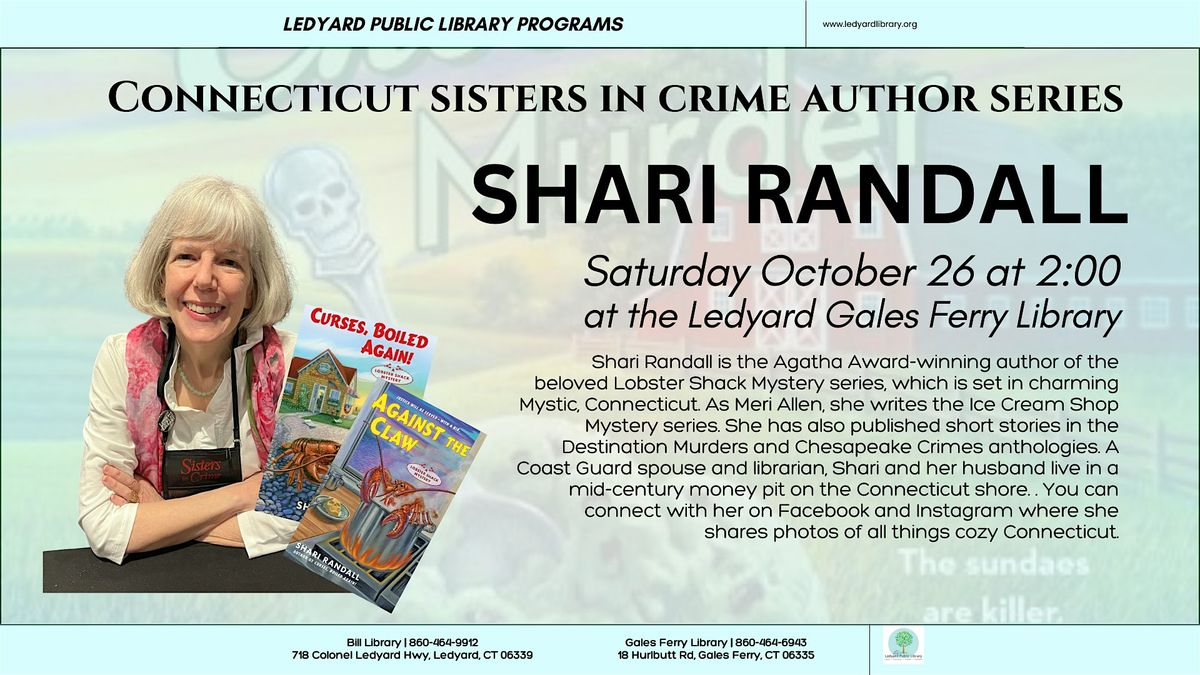 Connecticut Sisters in Crime Author Series - Shari Randall