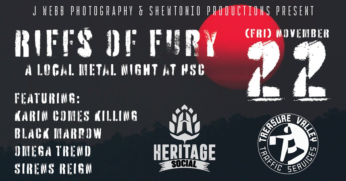 RIFFS OF FURY: Karin Comes Killing, Black Marrow, Omega Trend, Sirens Reign