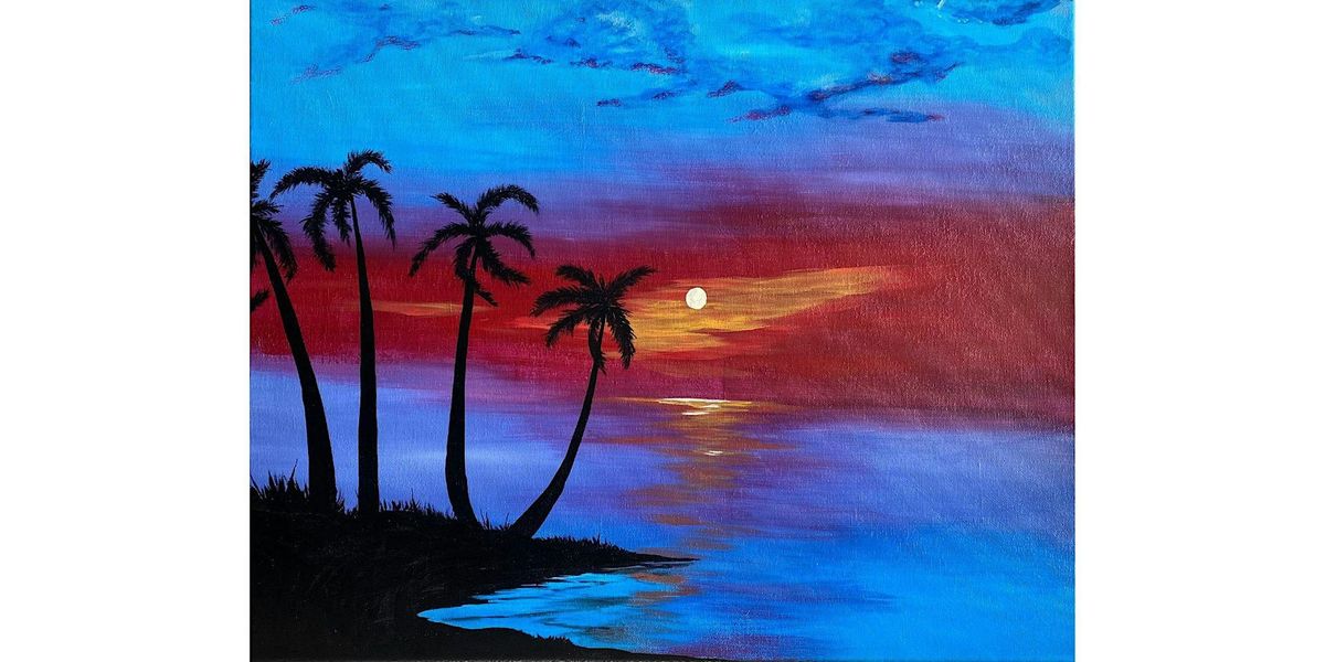 Paint and Sip: This Beautiful Island Dreams painting