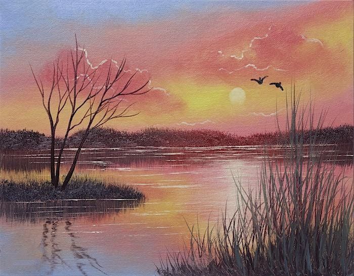 Lake Sunrise in Watercolors with Phyllis Gubins