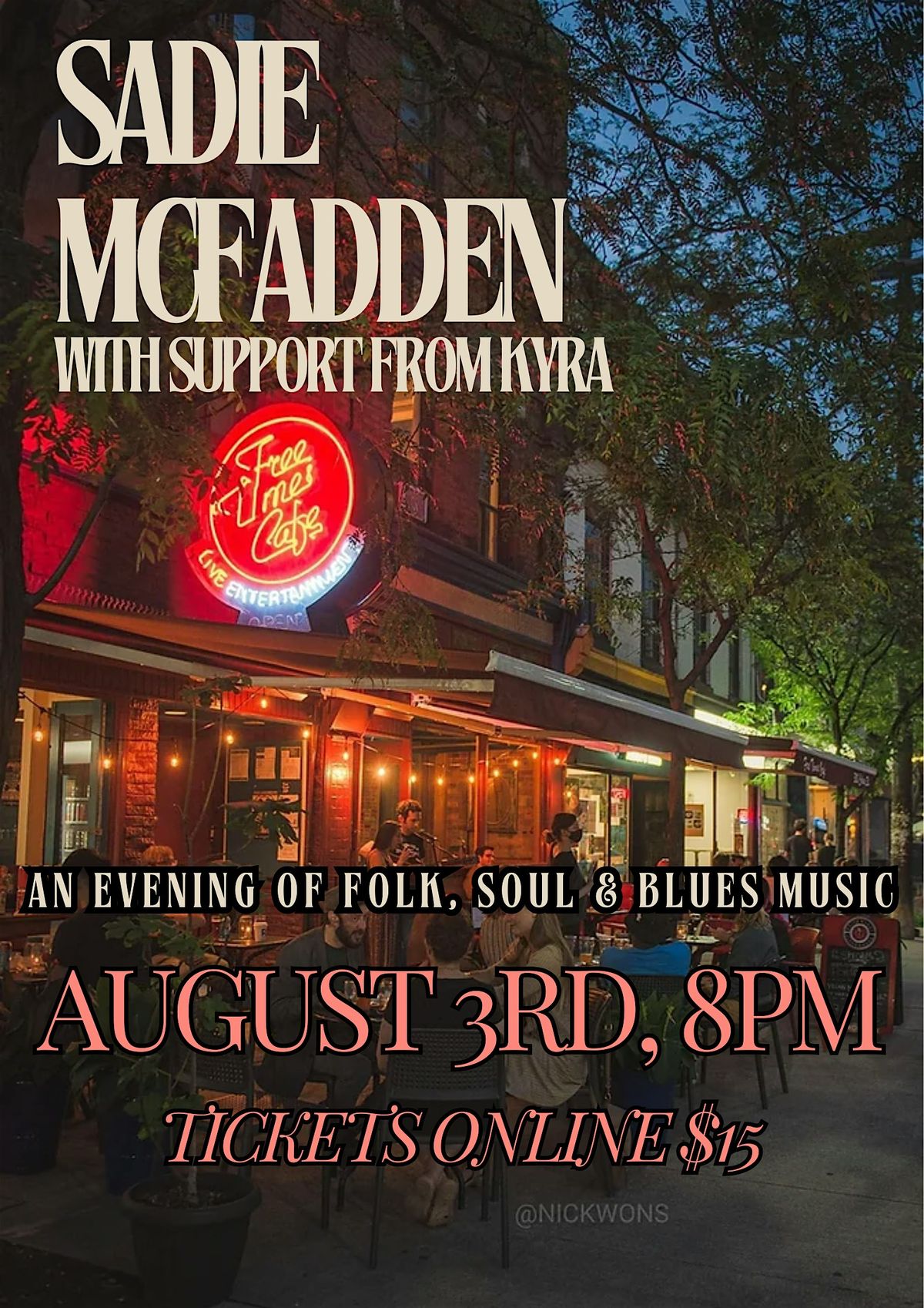 Free Times Cafe Presents: Sadie McFadden & Kyra