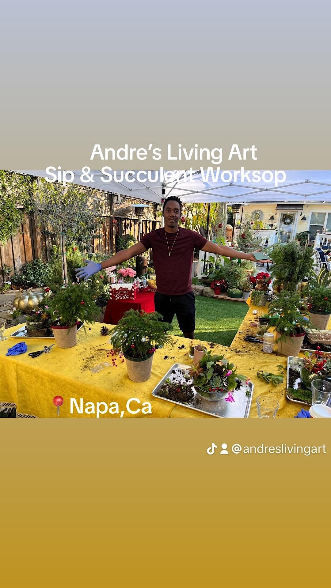 Sip & Succulent Workshop "The Elevated Experience"