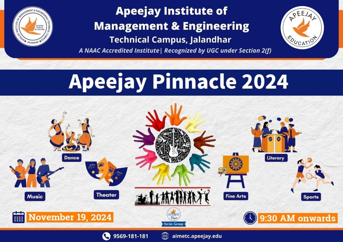 APEEJAY PINNACLE 2024