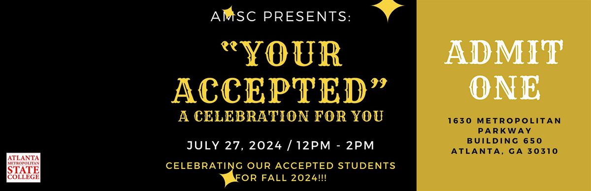 AMSC FALL 2024 Acceptance Celebration