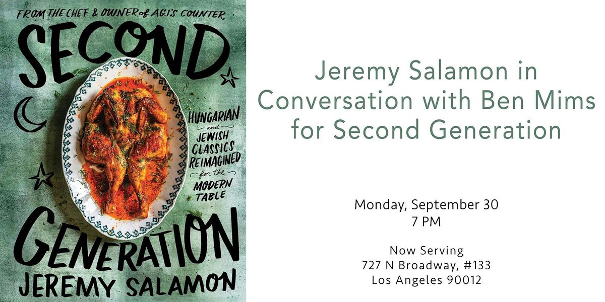 Jeremy Salamon in Conversation for Second Generation