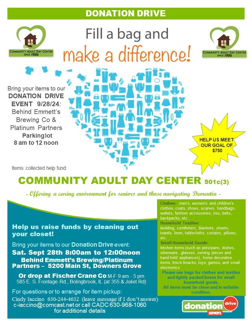 Donation Drive in Support of Community Adult Day Center