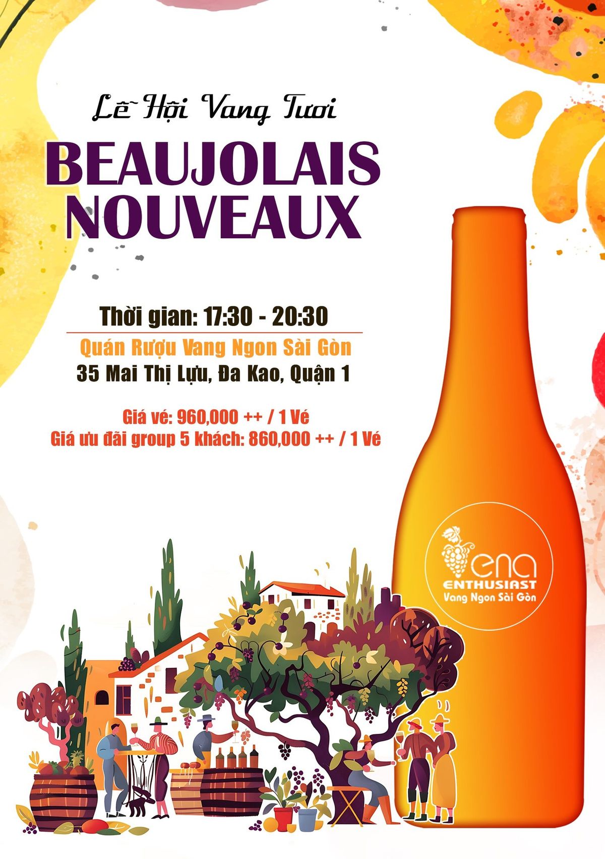 L\u1ec4 H\u1ed8I BEAUJOLAIS NOUVEAUX 2024