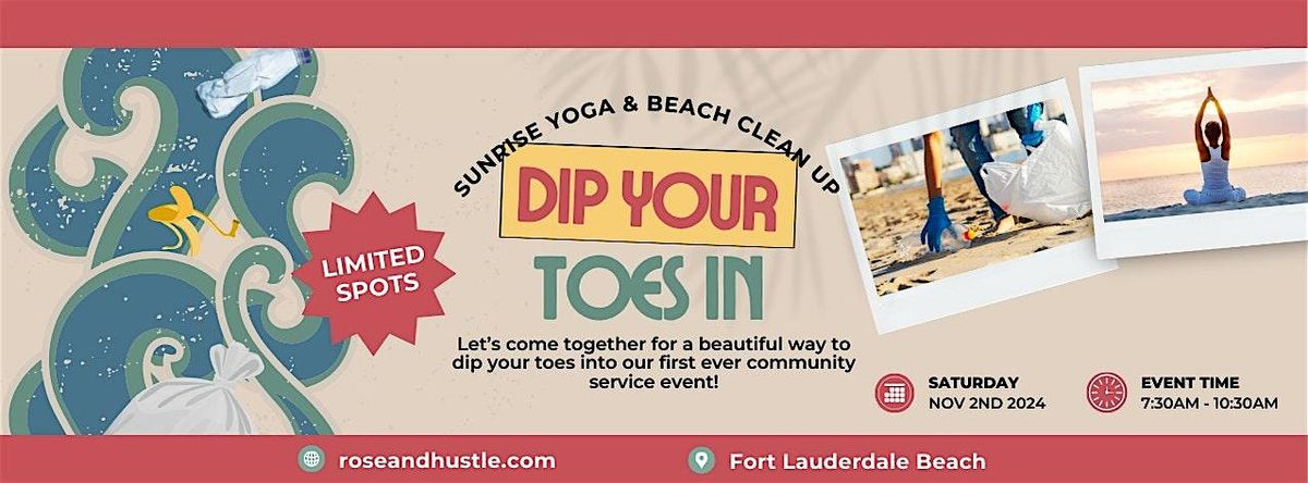 Dip Your Toes In: Sunrise Yoga & Beach Cleanup