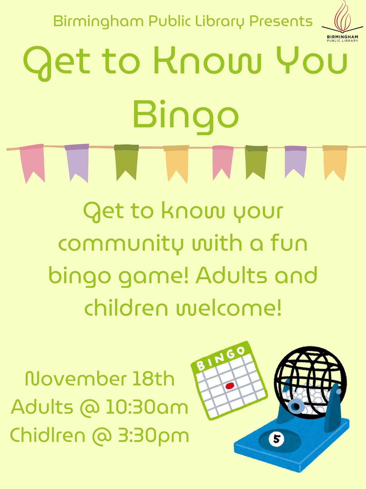 Get to Know You Bingo