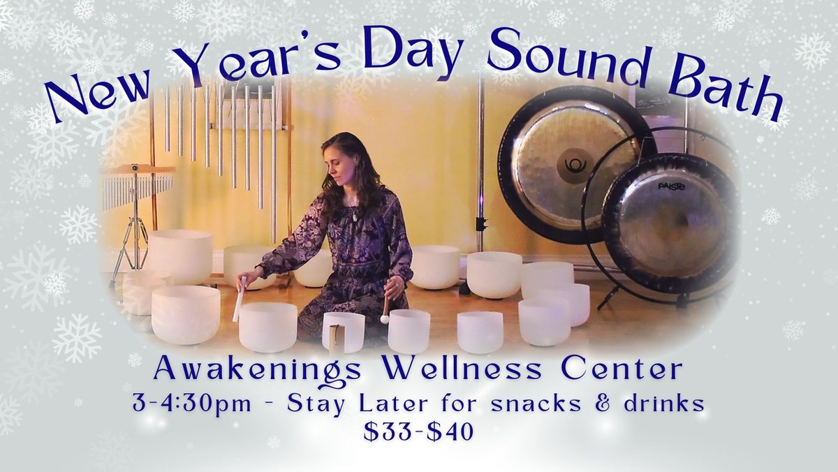 New Year's Day Relaxing Sound Bath - community gathering afterward