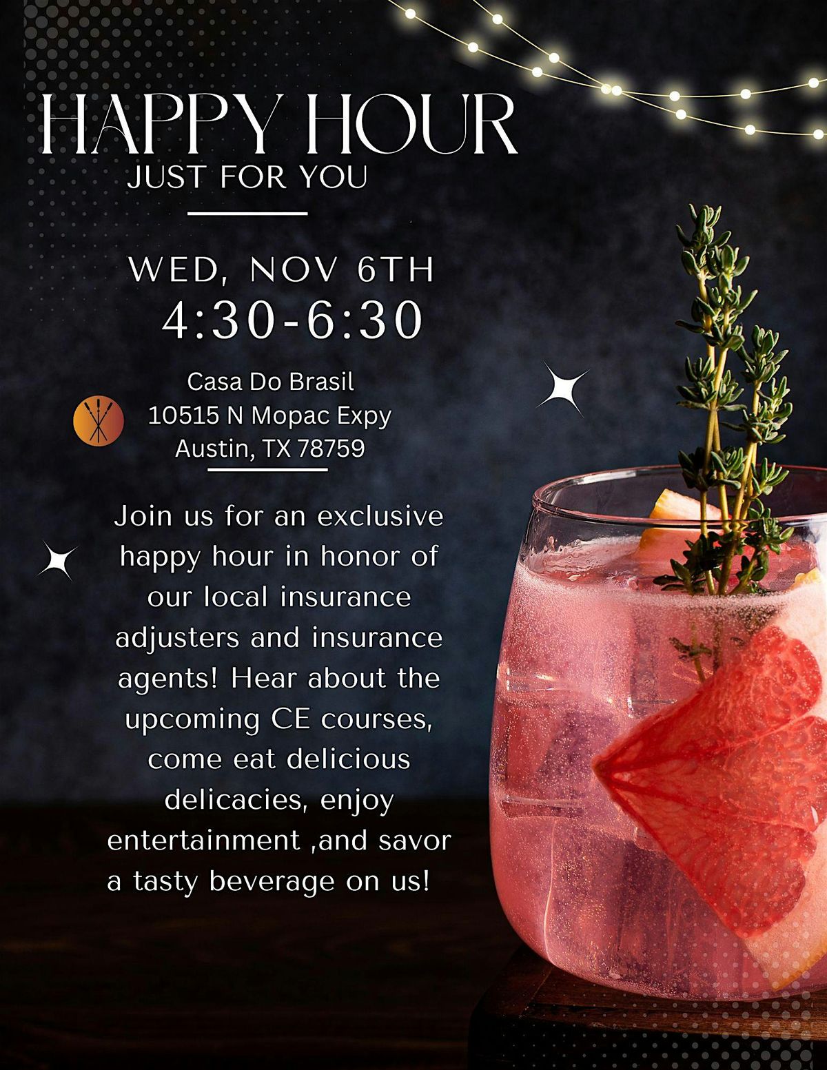 Insurance Appreciation Happy Hour