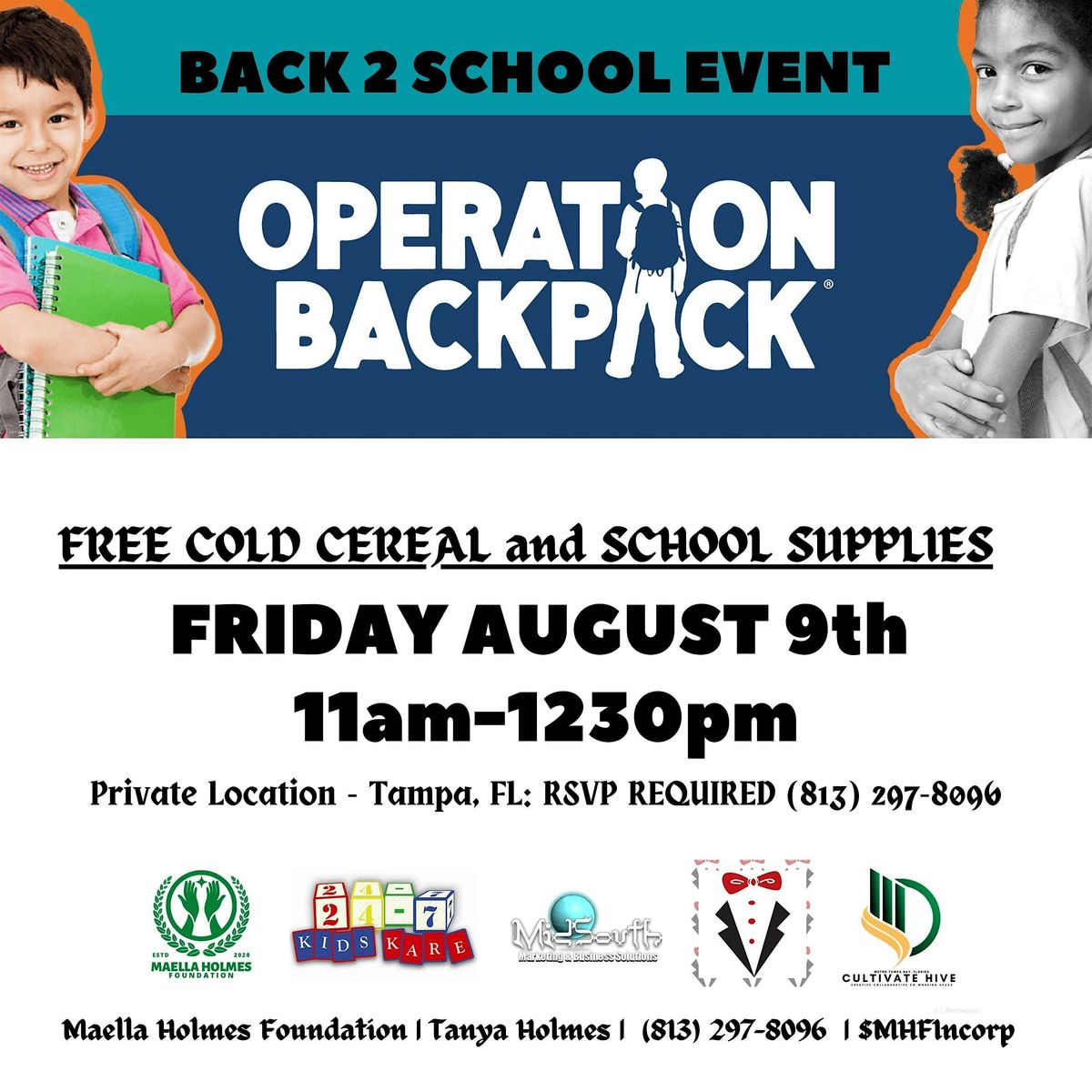 Back 2 School #OperationBackPack