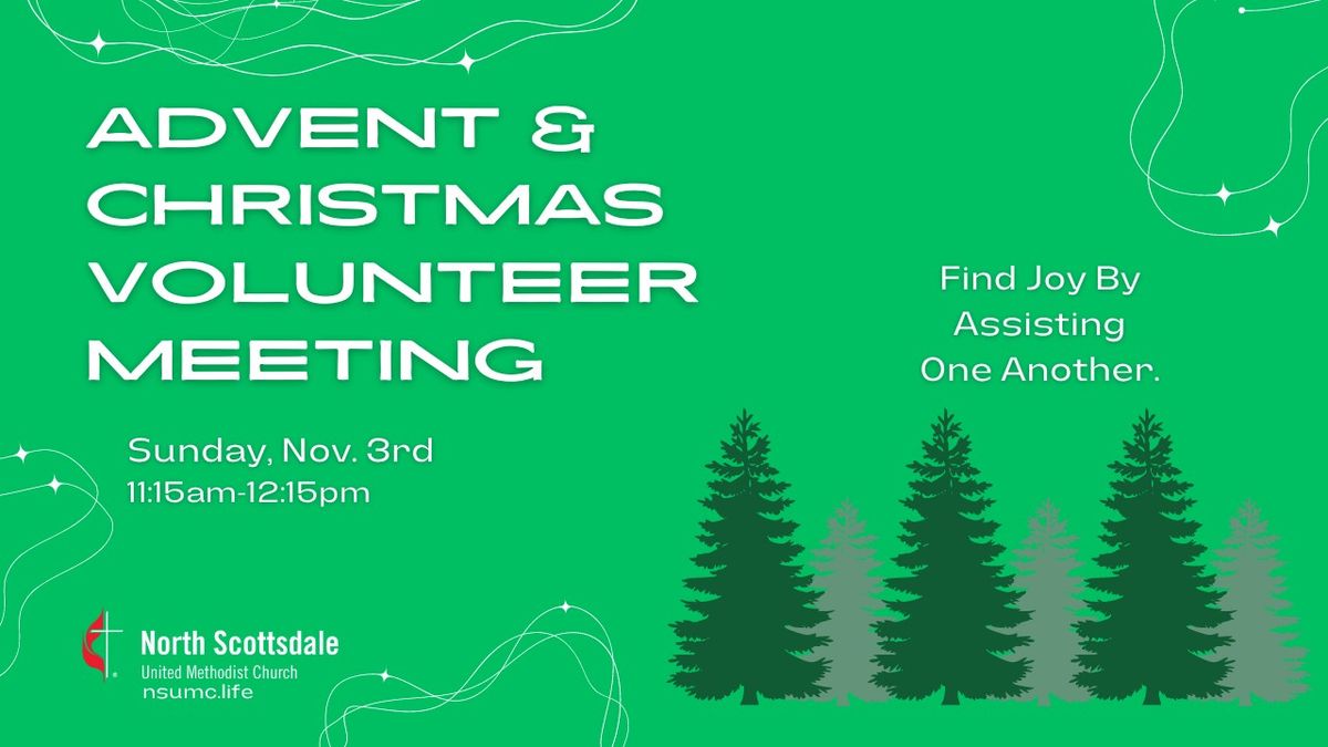 Advent and Christmas Volunteer Meeting