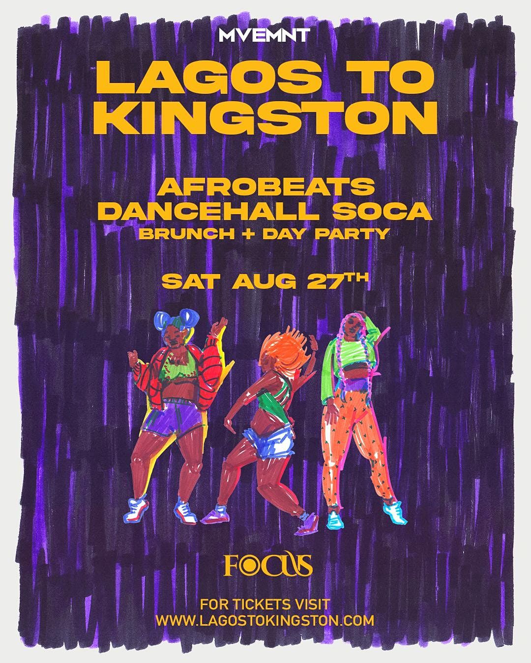 Lagos to Kingston: AfroBeats + Dancehall + Soca: Brunch + Day Party