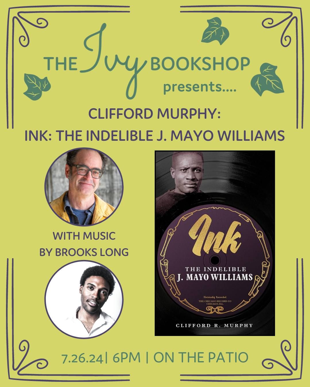 Clifford Murphy: INK: THE INDELIBLE J. MAYO WILLIAMS (With Brooks Long)