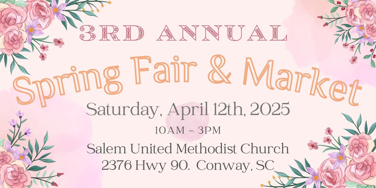 3rd Annual Spring Market and fair