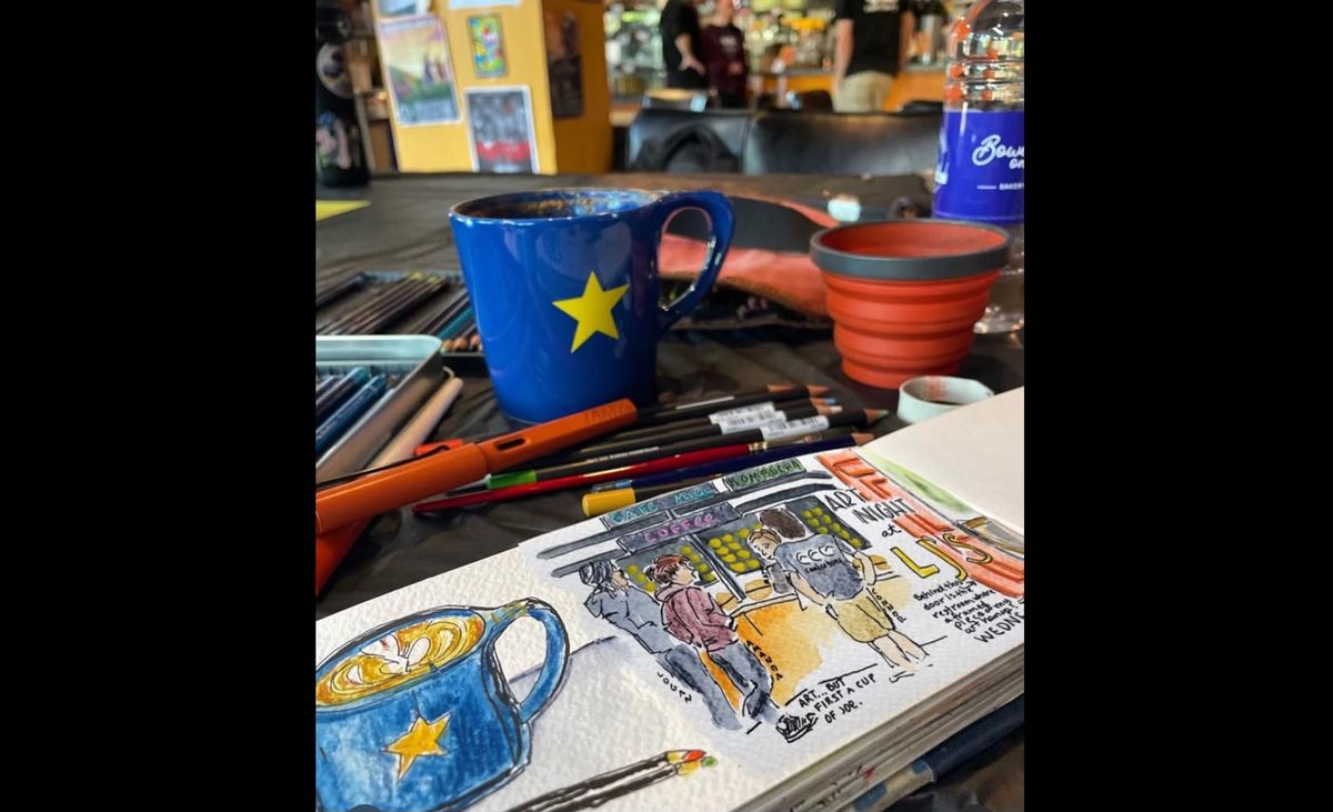 Let's Sketch in Downtown Holland - Week 3 - Lemonjellos