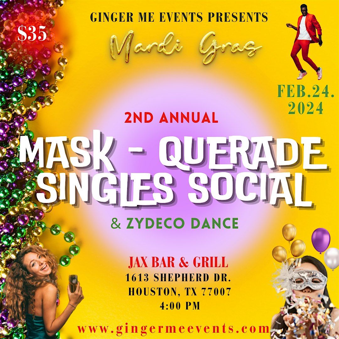 2nd Annual "Mask - Querade" Singles Social