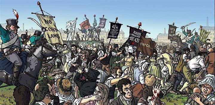 The Peterloo Massacre. Free Manchester Guided Tour on the Day Itself