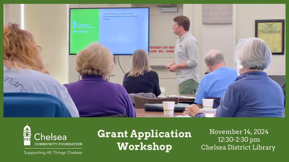 Chelsea Nonprofits Grant Workshop hosted by the Chelsea Community Foundation