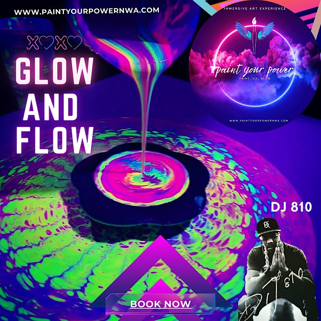 Glow and Flow Fluid Art Experience $39