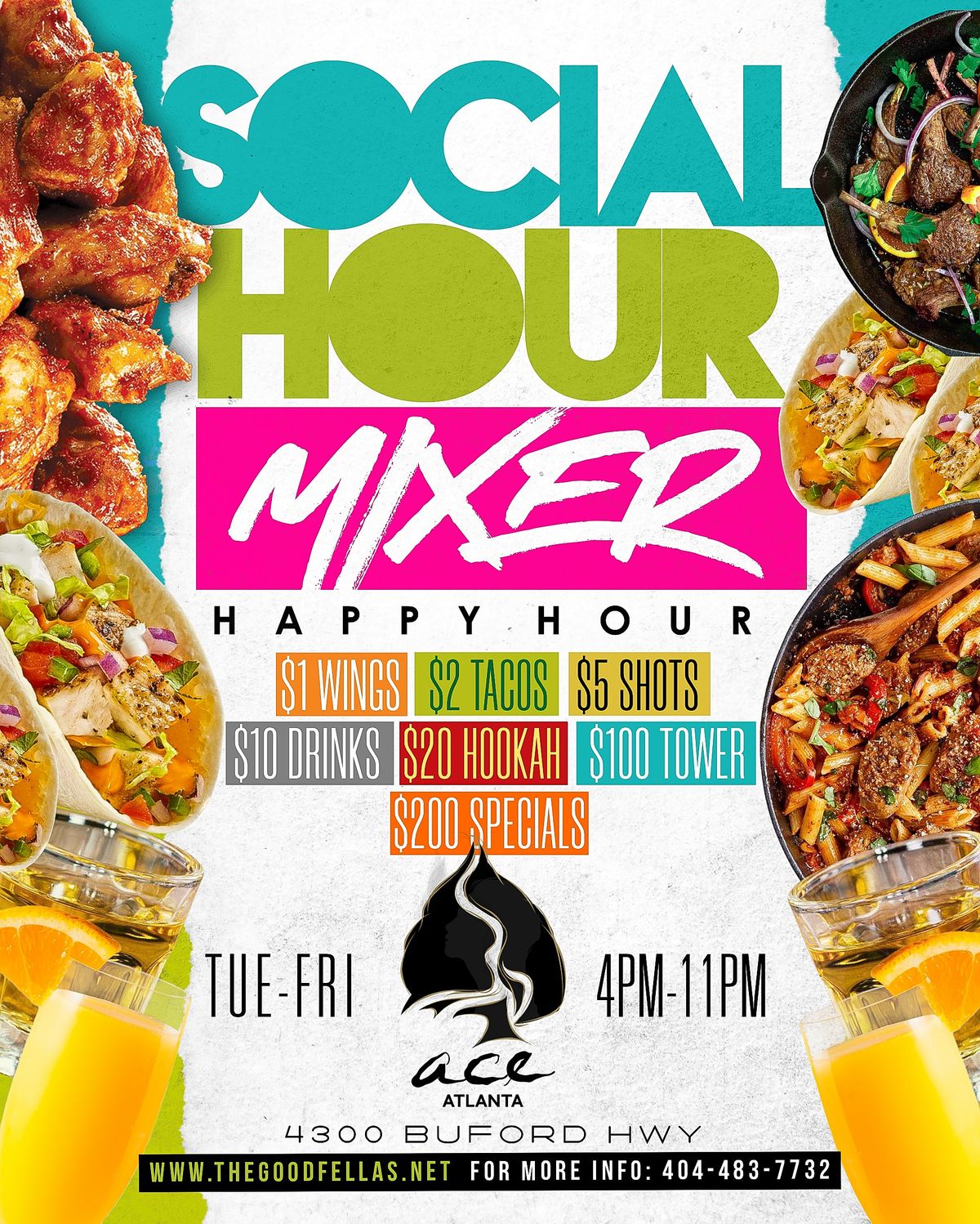 Social Hour Mixer | Happy Hour | Tuesday - Friday @ Ace Atlanta