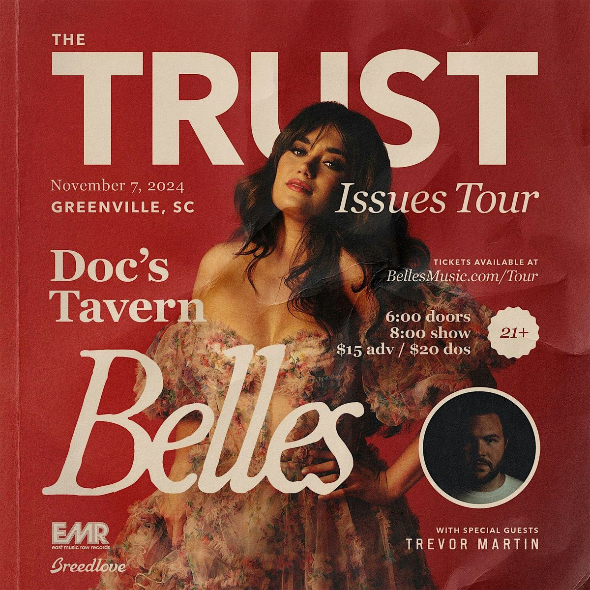 Belle\u2019s Trust Issues Tour wsg Trevor Martin