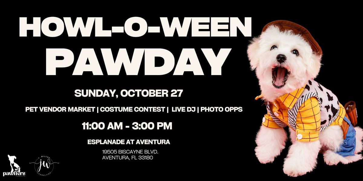 Howl-o-ween Pawday at Esplanade at Aventura!!