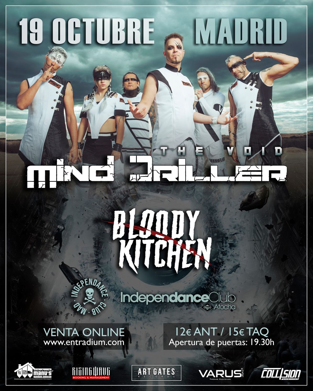 Mind Driller + Bloody Kitchen, MADRID - IndependanceClub