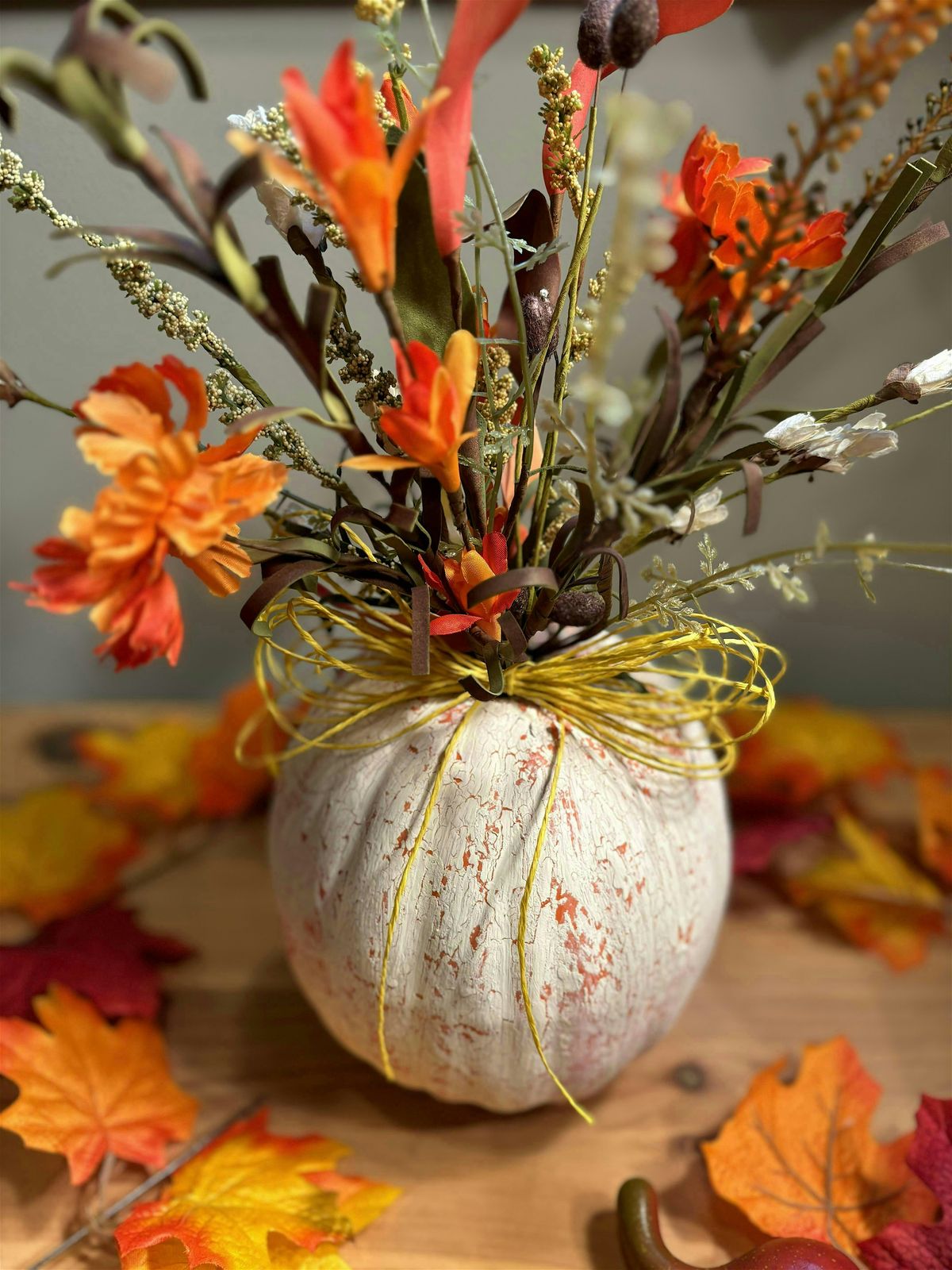 Coffee and Crafts- Crackle Pumpkin Decor