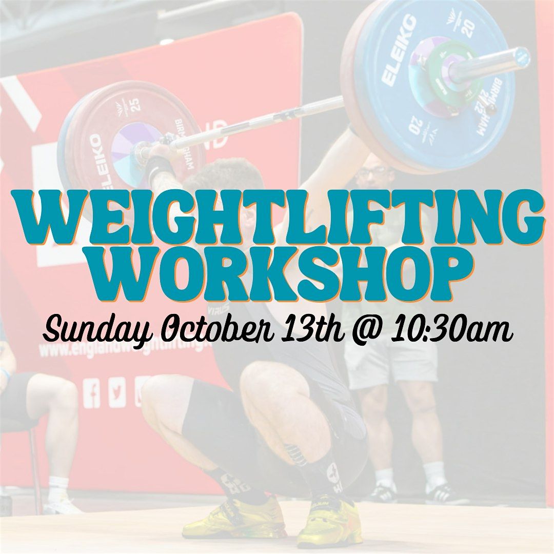 Weightlifting Workshop with Josh Summersgill at ECE Fitness