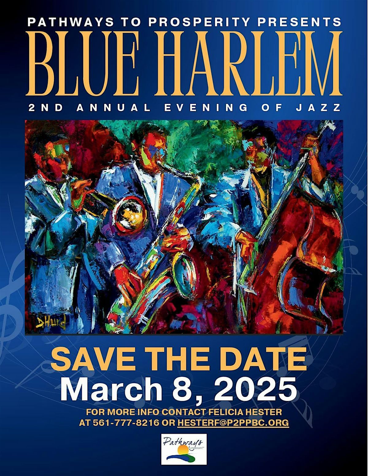 P2P's 2nd Annual Evening of Jazz Fundraiser- Blue Harlem