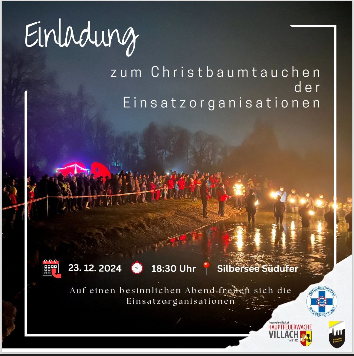 Christbaumtauchen der Einsatzorganisationen