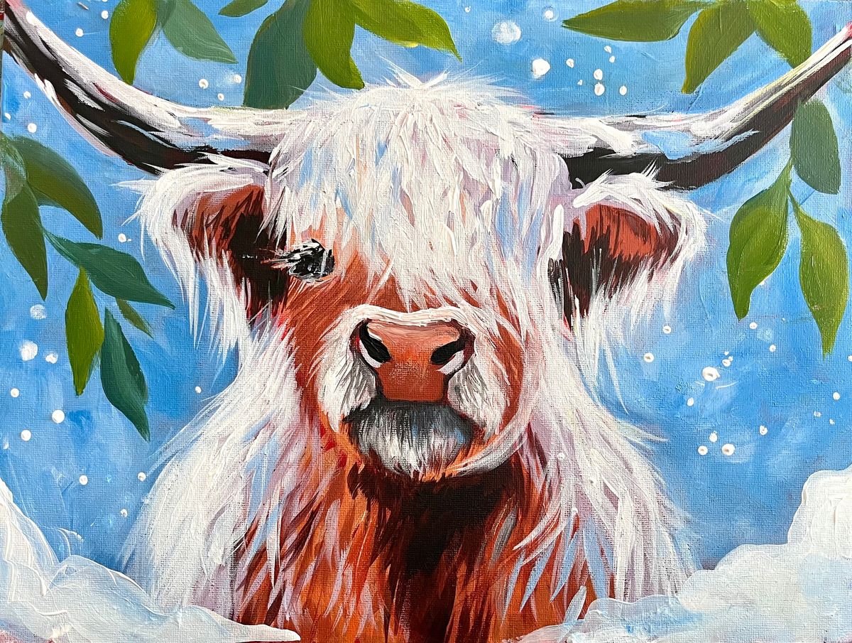 Join Brush Party to paint \u2018Ice Ice Angus\u2019\u2013 at Barn Owl, Gloucester