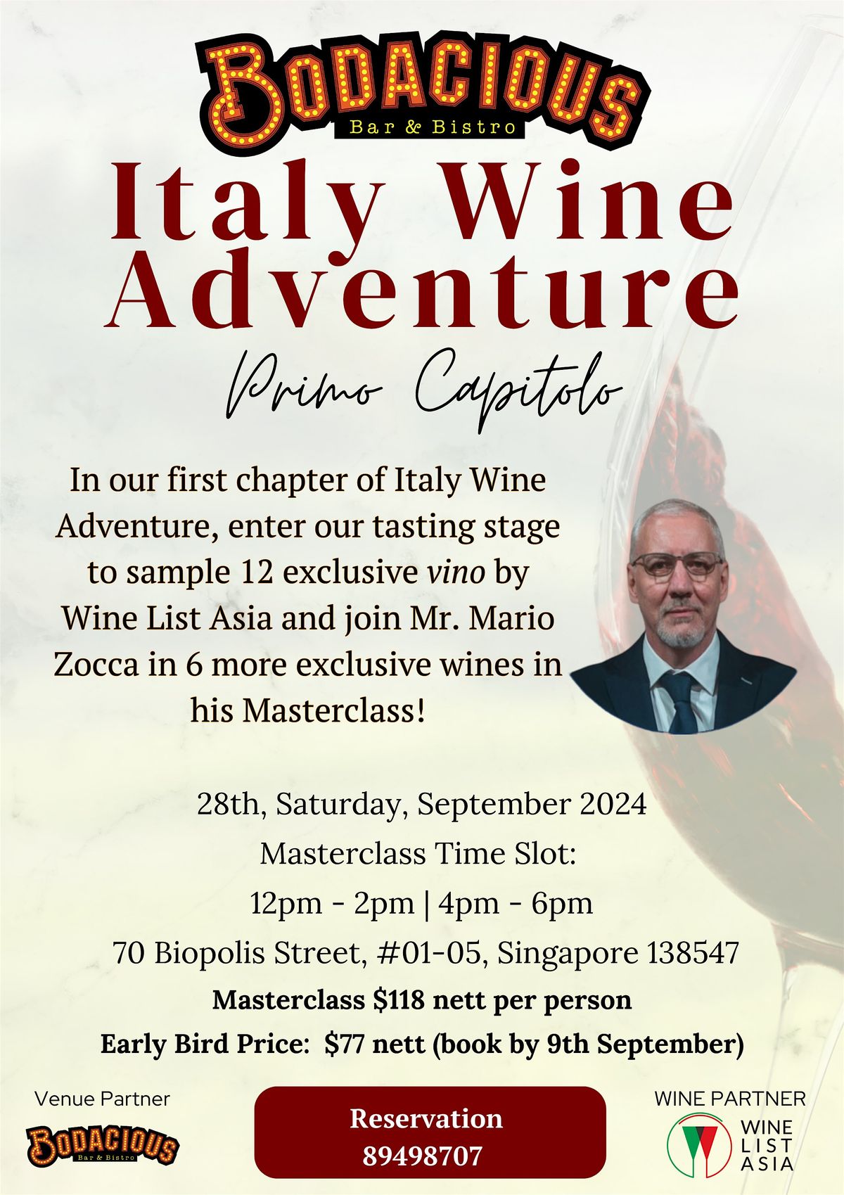 Italy Wine Adventure with Bodacious - Primo Capitolo