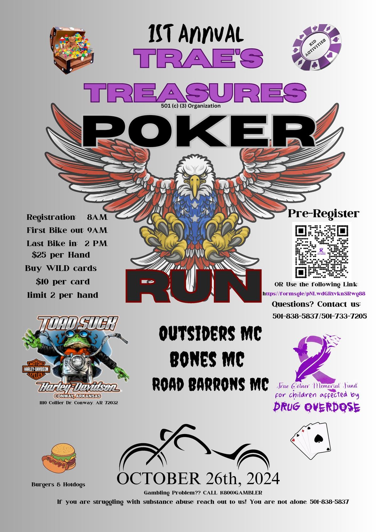 1st Annual Trae's Treasures Poker Run