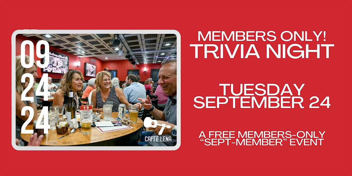 Members Only! Trivia Night