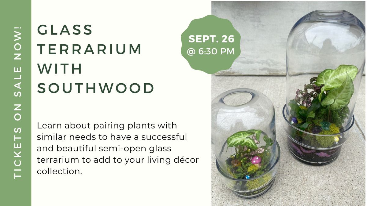 Glass Terrarium with Southwood Home & Garden