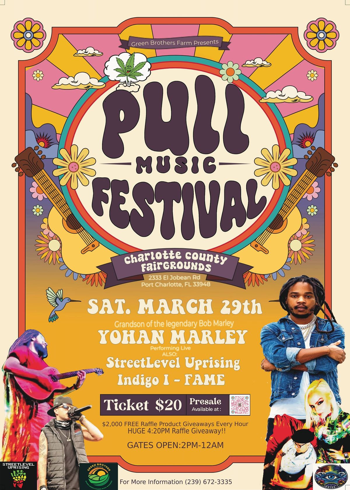 P.U.L.L. MUSIC FEST - $2K PRODUCT FREE RAFFLE GIVEAWAY - BOB MARLEY & MARLEY FAMILY DJ TRIBUTE 