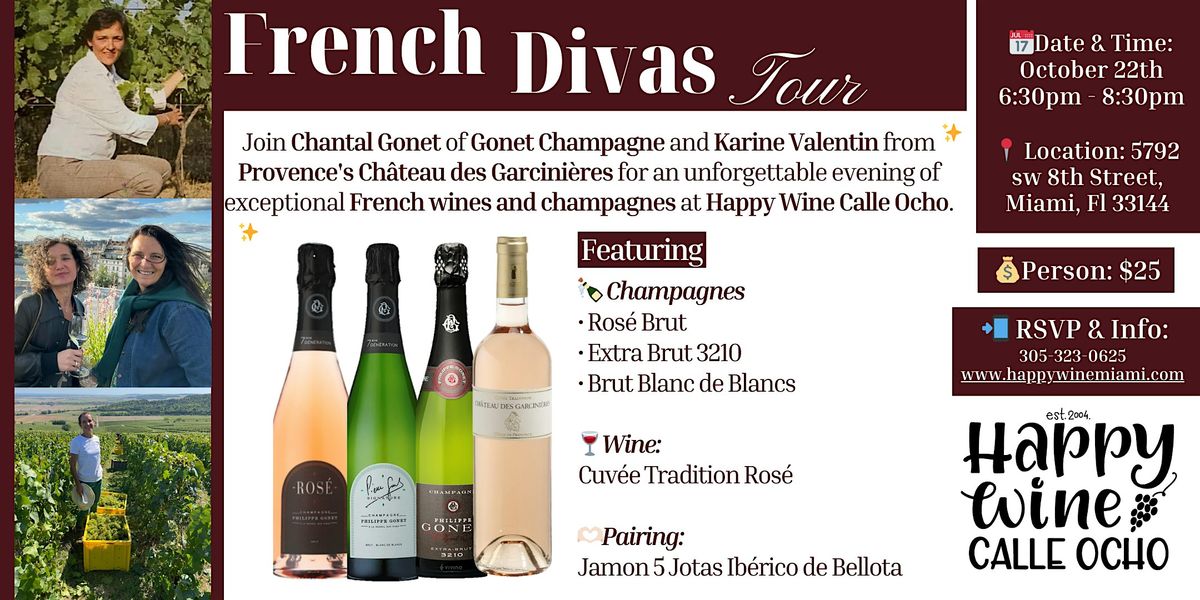 French Divas Tour: Sip, Savor & Celebrate!