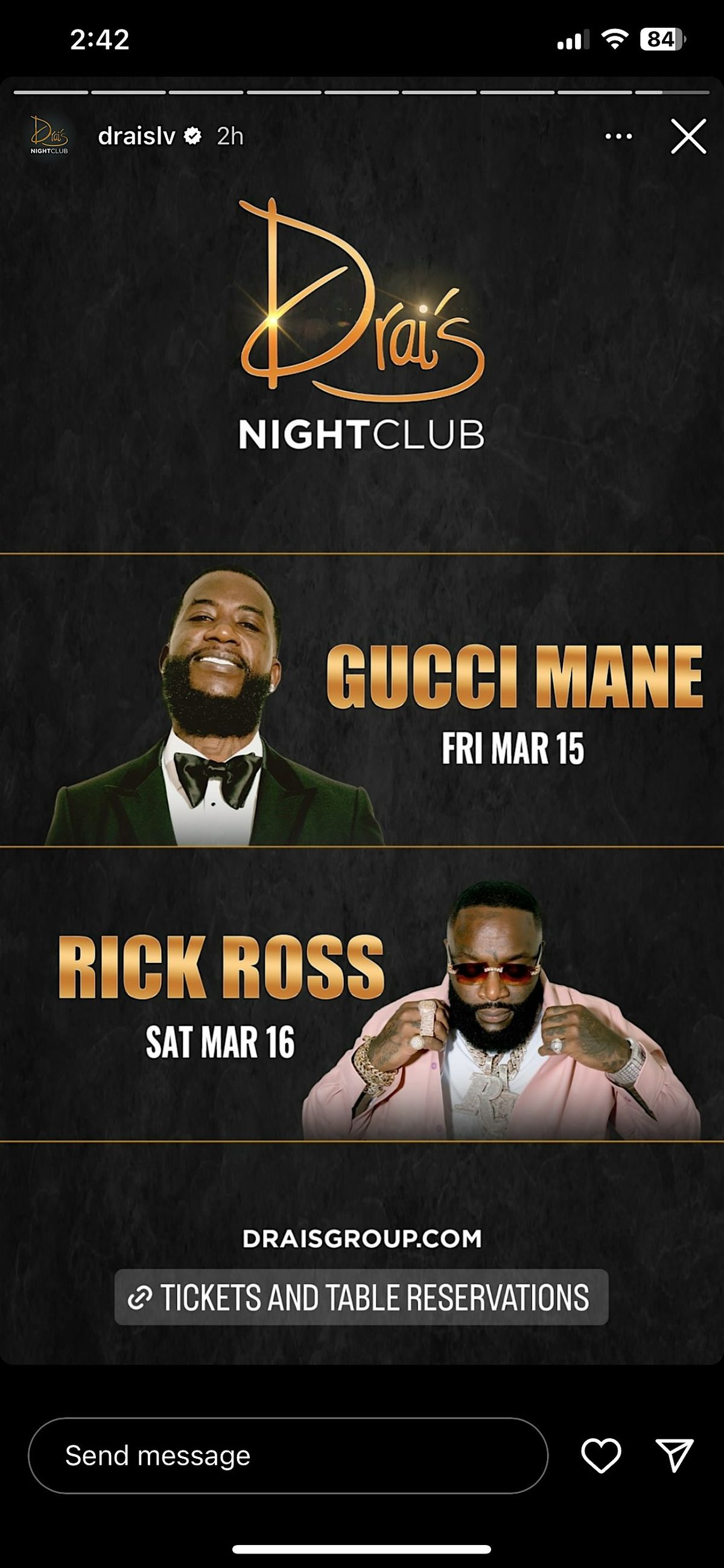 DRAIS presents GUCCI MANE LIVE || Friday {March 15th,2024!}