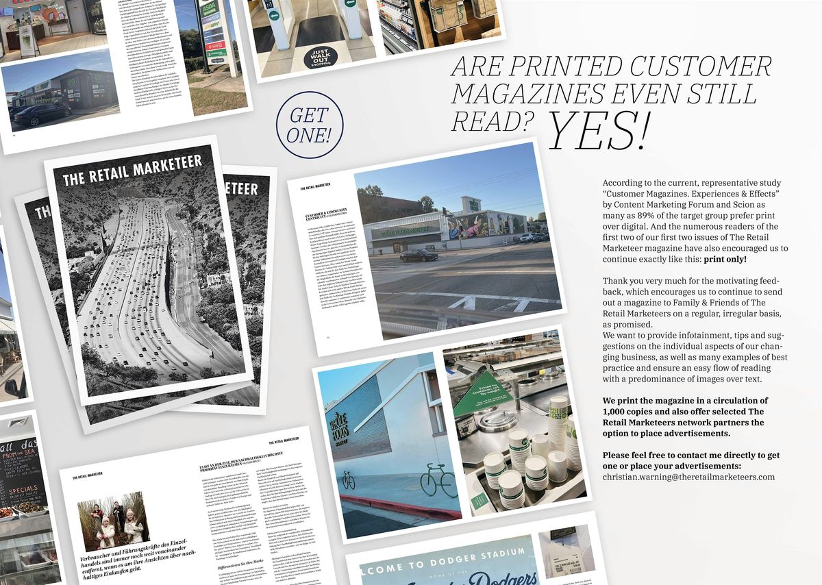 Ad \/ Anzeige The Retail Marketeer Magazine & Ticket Convention