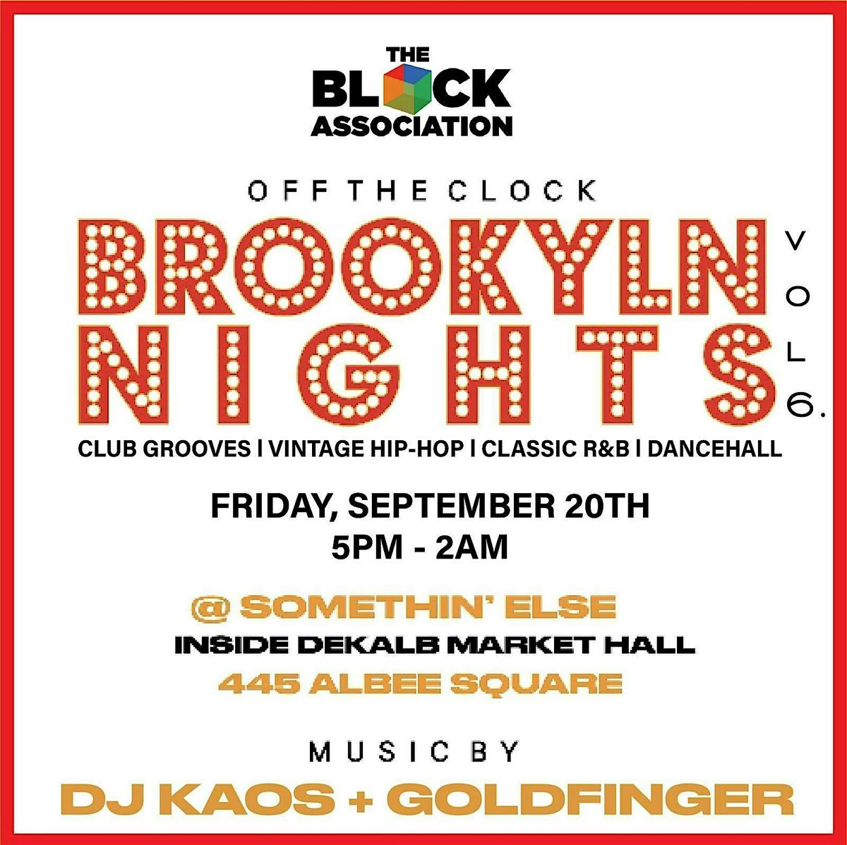 "BROOKLYN NIGHTS" PREMIER DANCE PARTY  VOL #6 "VIRGOS NIGHT OUT"