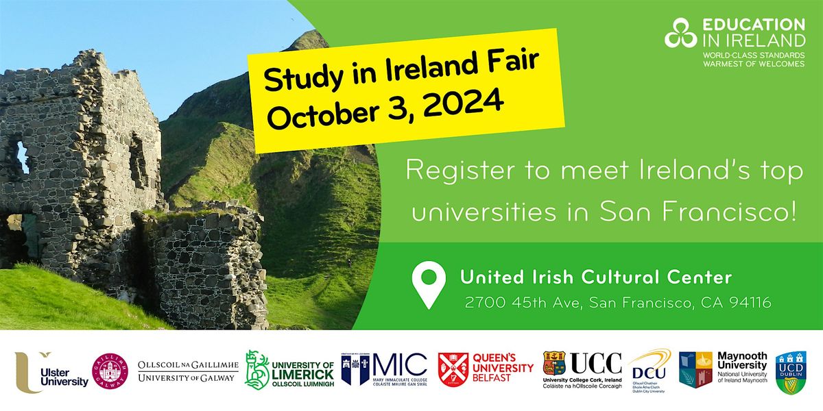 Study in Ireland Fair in the Bay Area