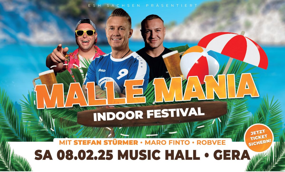 Malle Mania Indoor Festival | Music Hall Gera | Stefan St\u00fcrmer Live | 08.02.2025