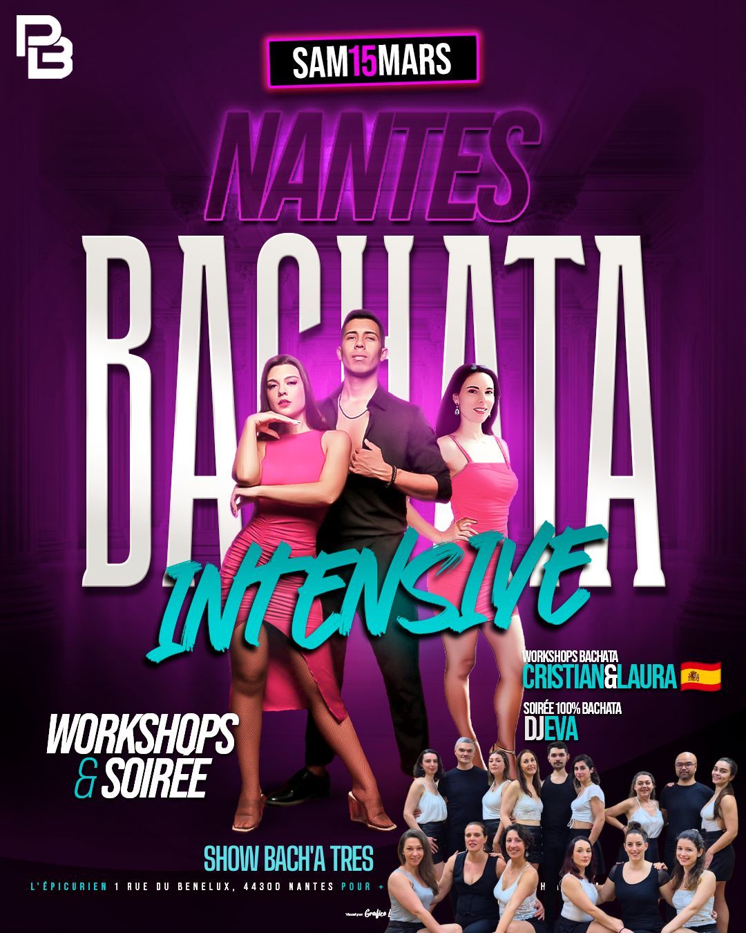 NANTES BACHATA INTENSIVE #14  \u00e9dition Bachata Sphere