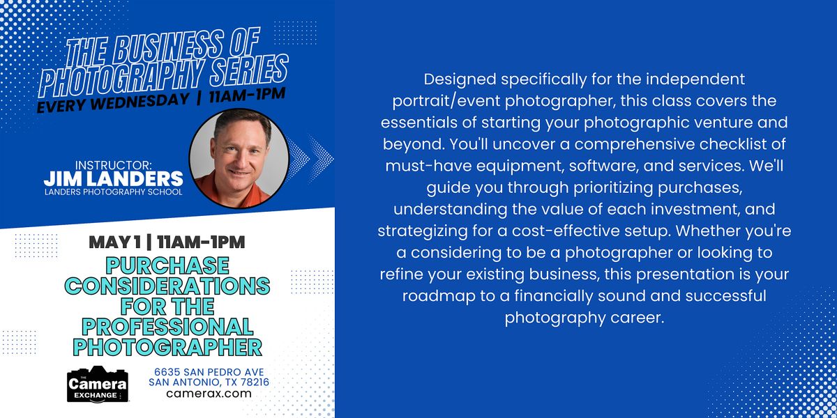 Purchase Considerations for the Professional Photographer