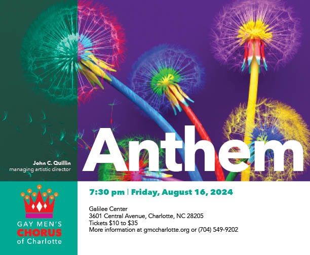 Gay Men\u2019s Chorus of Charlotte Presents: Anthem